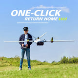 Avion OMPHOBBY ZMO VTOL FPV avec lunettes DJI et télécommande
