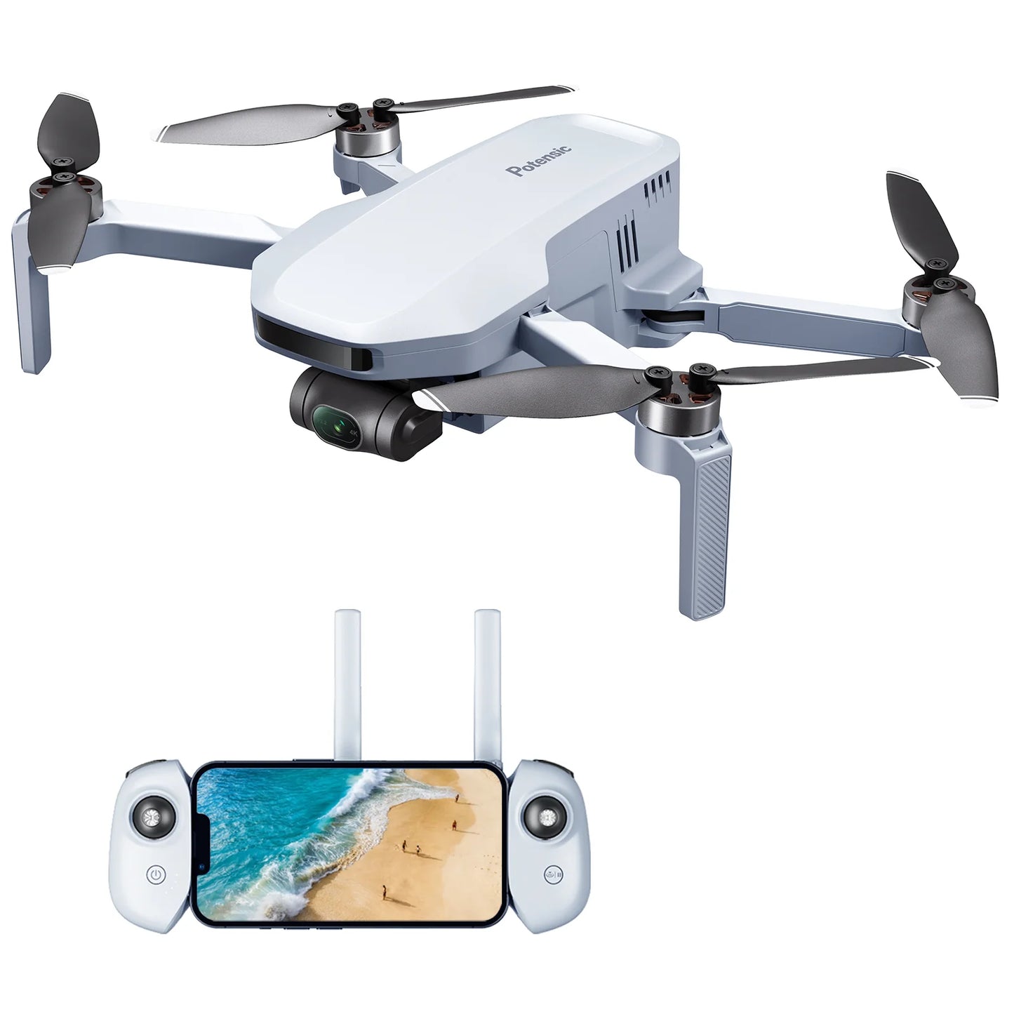 ATOM 4K GPS Drone avec 3-Axis Gimbal, 6km Transmission Vidéo,