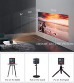 Vidéo Projecteur P19 3D 4K Mini 1080P Wifi