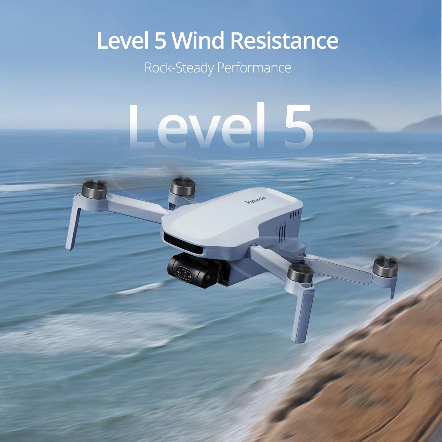 ATOM 4K GPS Drone avec 3-Axis Gimbal, 6km Transmission Vidéo,