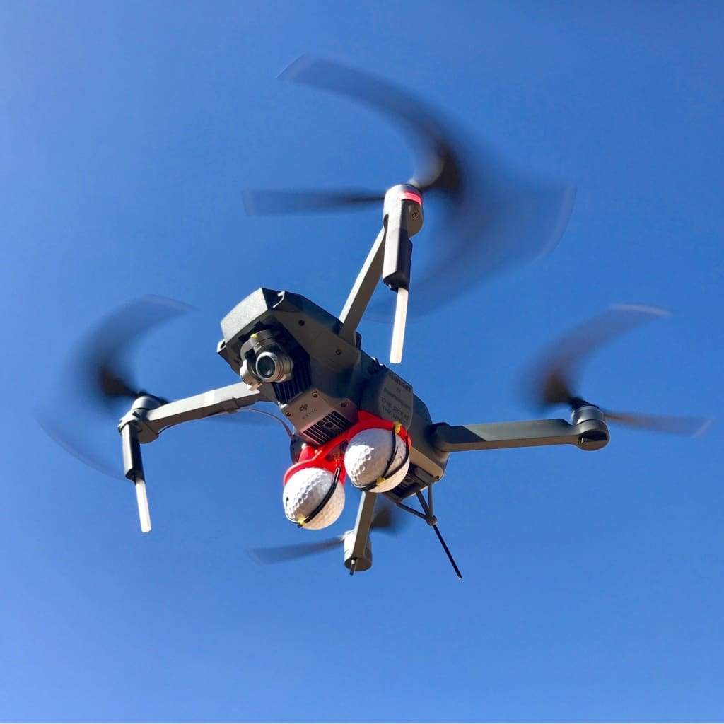 DRONE FISHING - LIBÉRATION DE BALLE DE GOLF MAVIC GANNET