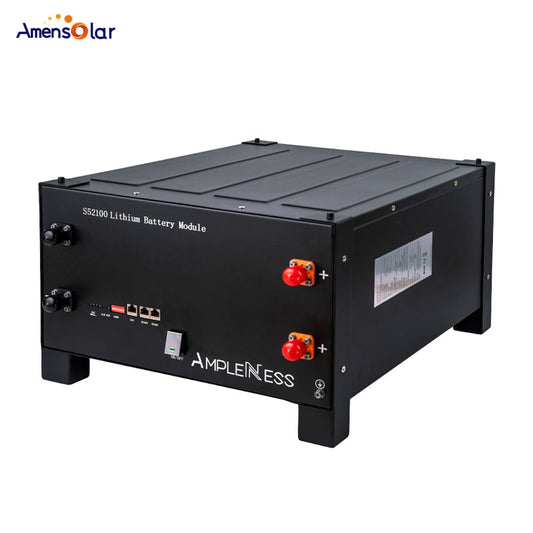 Amplitude S52100 48V 51.2V 100AH LifePo4 Batterie solaire de stockage domestique
